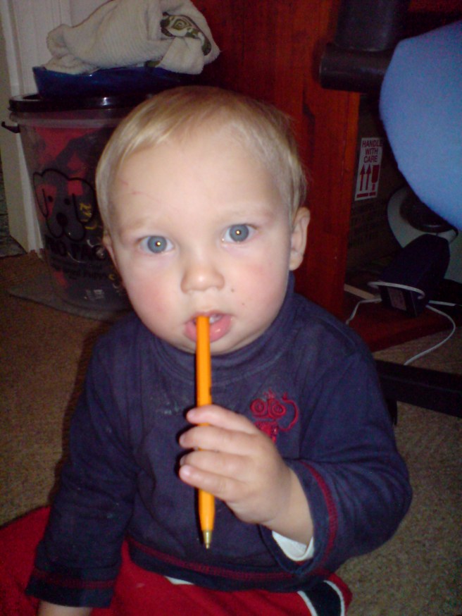 Robert helping mom translate